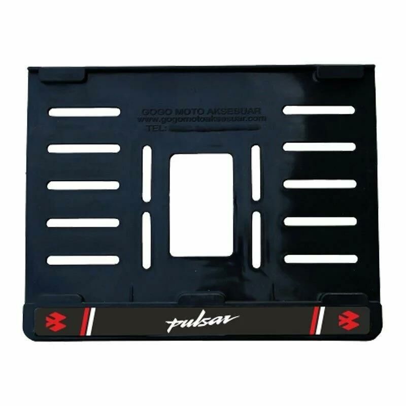 Bajaj Pulsar Plastik Kırılmaz Plakalık Beyaz 4 (15x24)