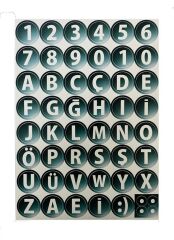 Mg Moto Sayı ve Alfabe A4 Sticker