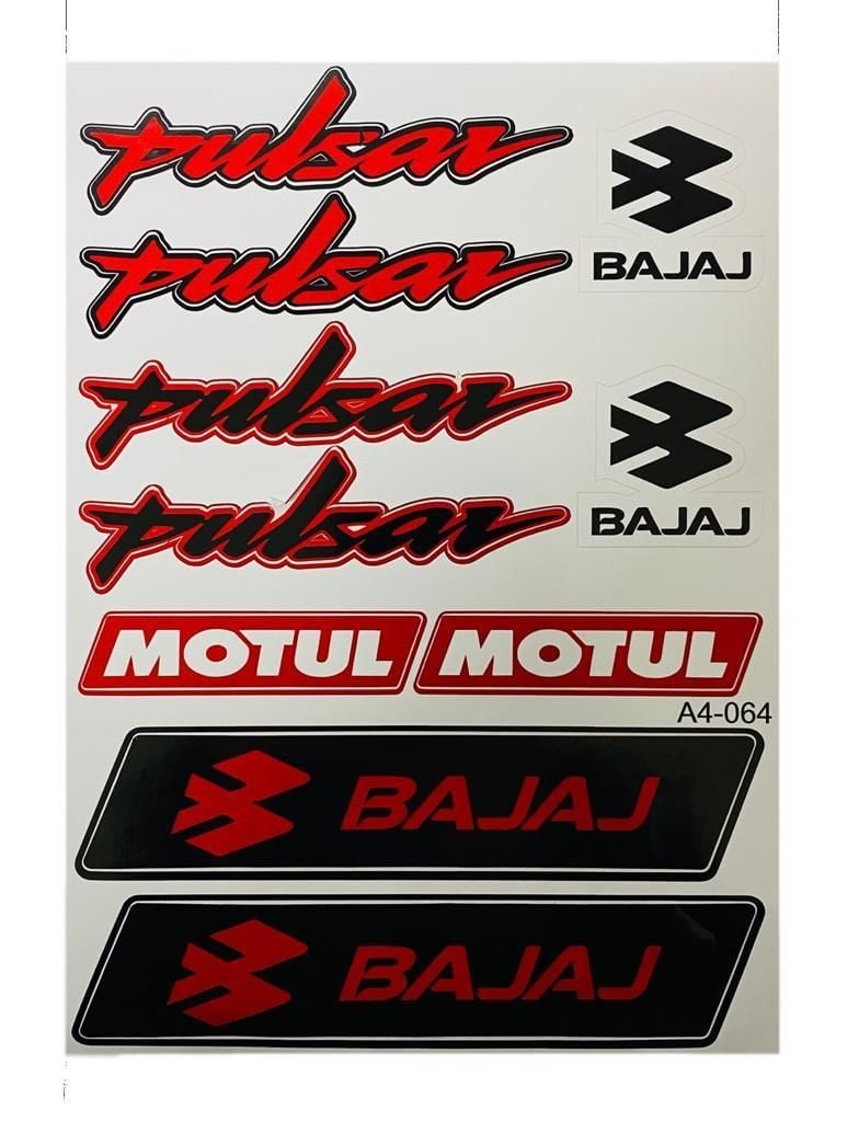 Bajaj Pulsar Kırmızı A4 Sticker
