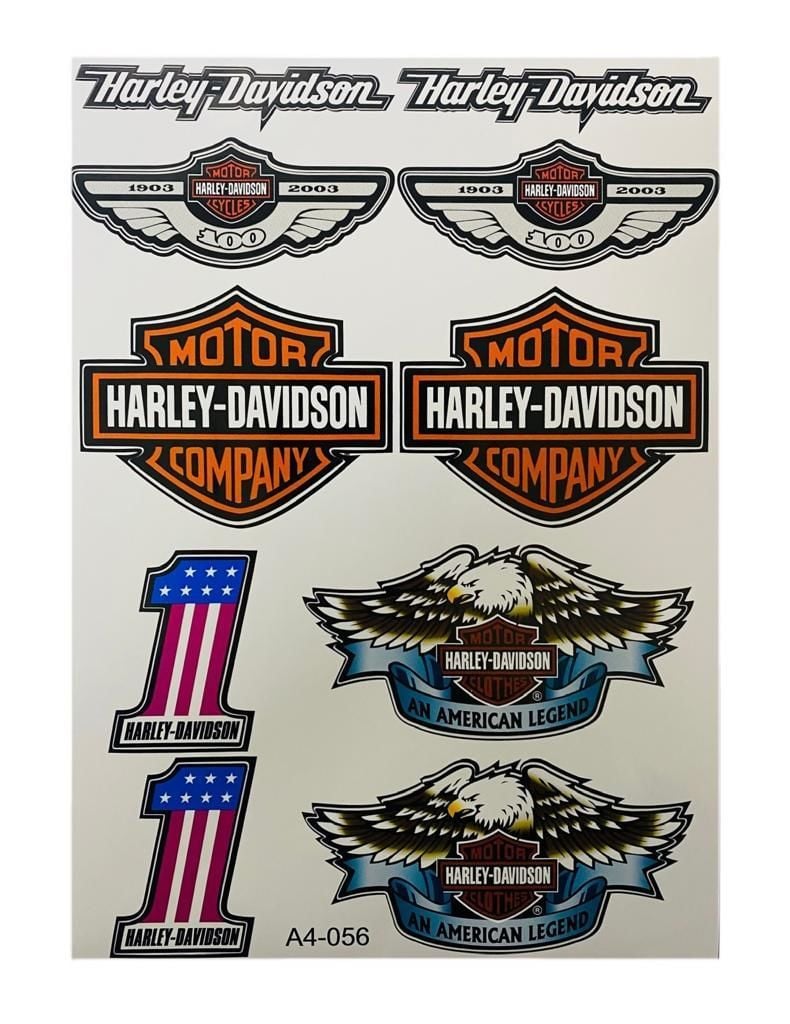 Harley Davıdson A4 Sticker