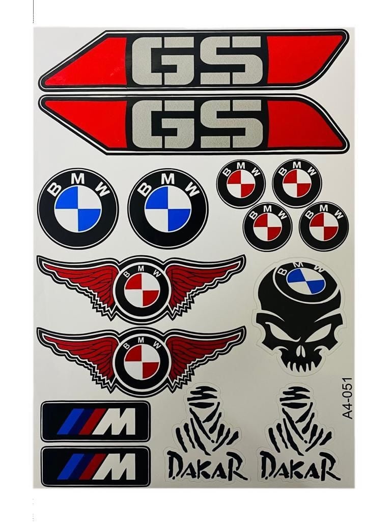 Bmw Gs Kırmızı A4 Sticker