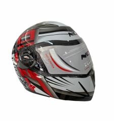 Ncr  162 Kırmızı Çene Açılır Kask
