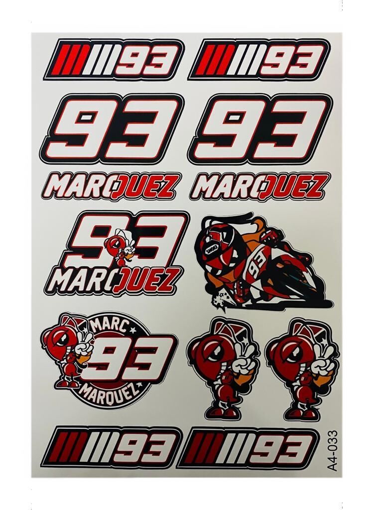 Mg Moto Marquez A4 Sticker