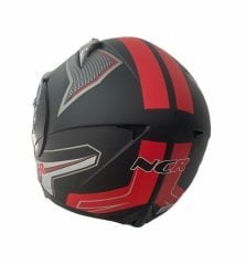 Ncr 162 Mat Kırmızı Çene Açılır Kask