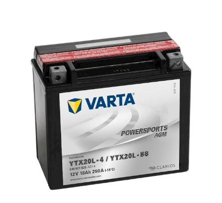 Varta YTX20L-BS 12V18AH Motosiklet Aküsü