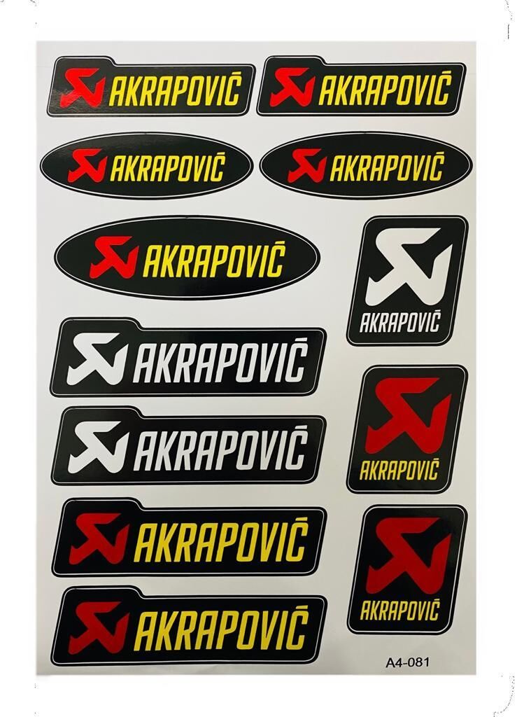 Mg Moto Akropovıc A4 Sticker