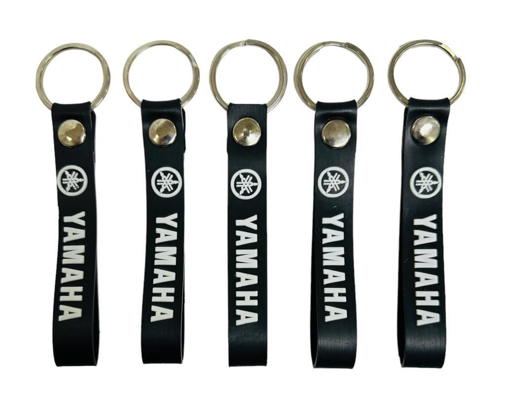 Yamaha Siyah Beyaz 5 Adet Silikon Motosiklet Anahtarlık