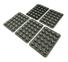 Mg Moto Siyah 5 Adet Vantuzlu Silikon Telefon Tutucu