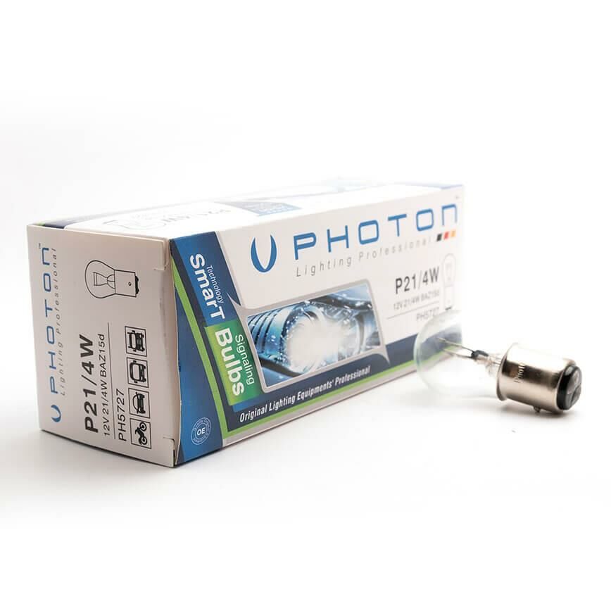 Photon P21/4W 12V Çift Duy Şaşı Tırnak Stop Ampul
