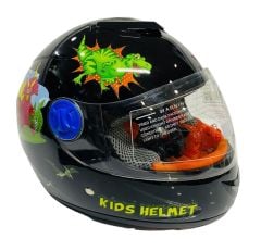 Free-M Sy 118 Ejderha Full Face Çocuk Kaskı Siyah