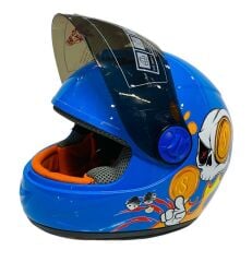 Free-M Sy 118 Kuru Kafa Full Face Çocuk Kaskı Mavi