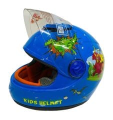 Free-M Sy 118 Ejderha Full Face Çocuk Kaskı Mavi
