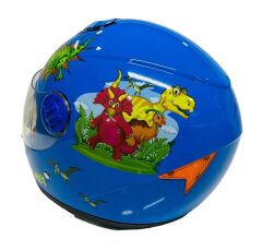 Free-M Sy 118 Ejderha Full Face Çocuk Kaskı Mavi