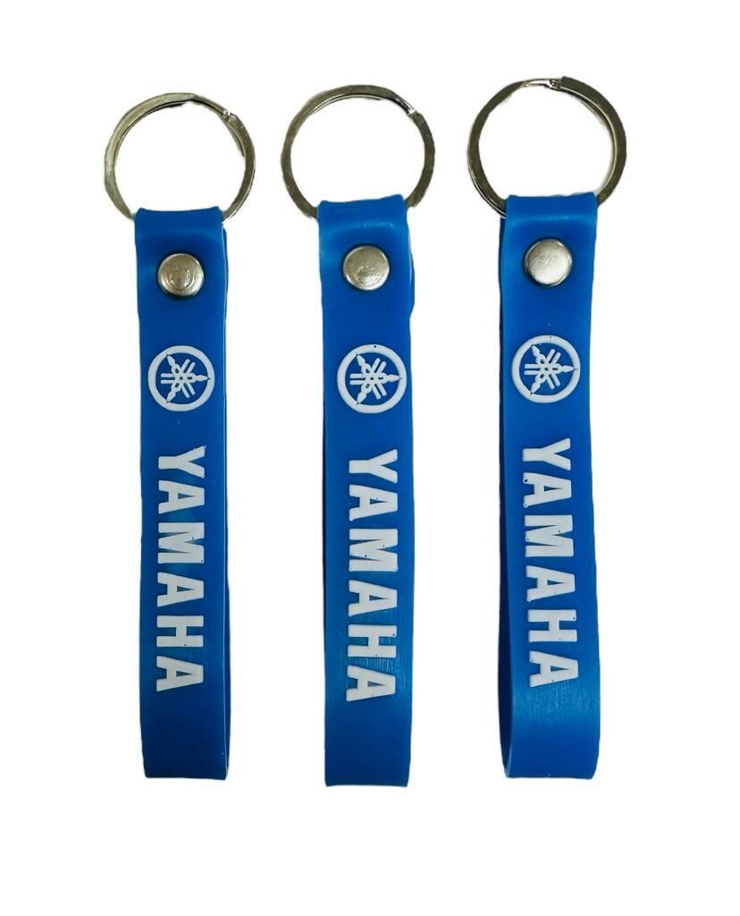 Yamaha Mavi Beyaz 3 Adet Silikon Motosiklet Anahtarlık