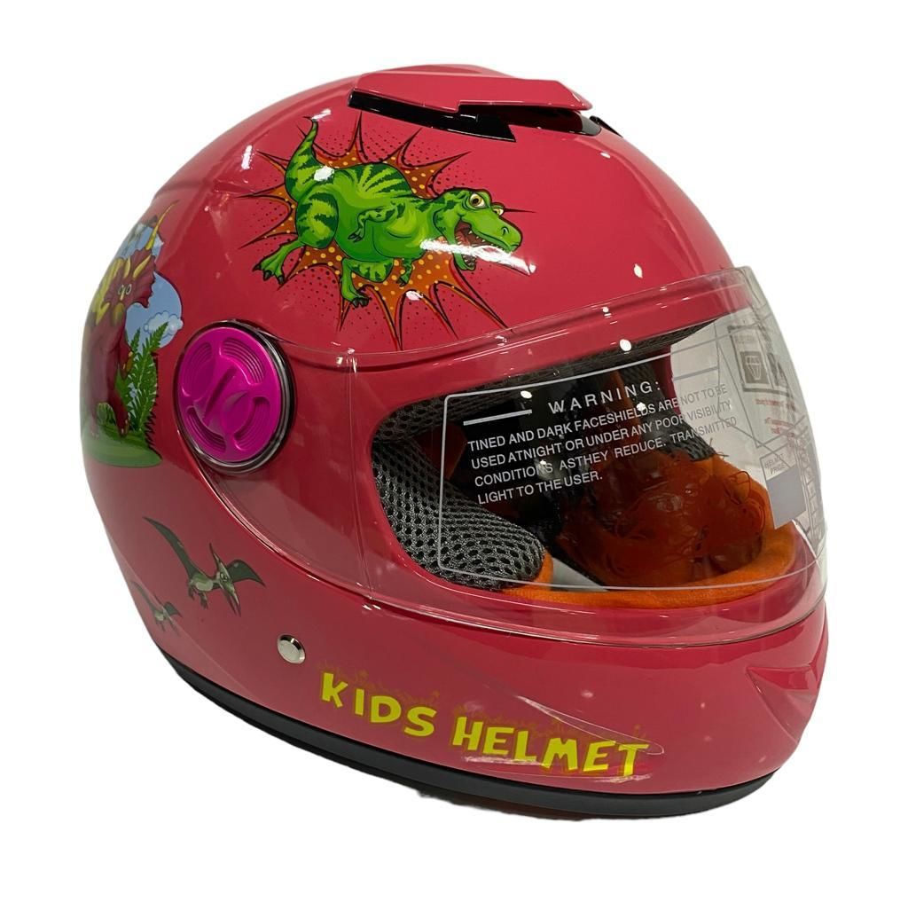 Free-M Sy 118 Ejderha Full Face Çocuk Kaskı Pembe