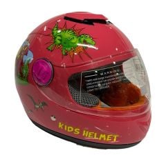Free-M Sy 118 Ejderha Full Face Çocuk Kaskı Pembe