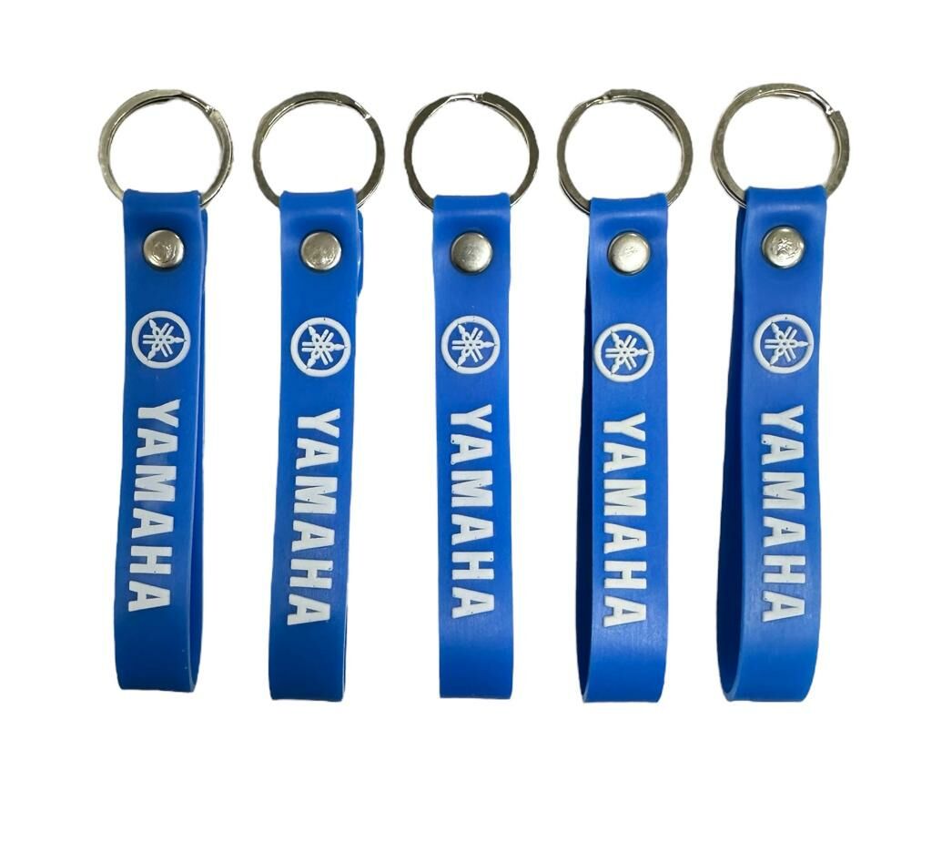 Yamaha Mavi Beyaz 5 Adet Silikon Motosiklet Anahtarlık