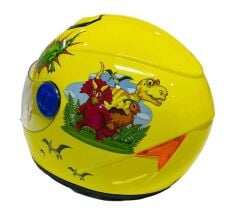 Free-M Sy 118 Ejderha Full Face Çocuk Kaskı Sarı
