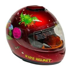 Free-M Sy 118 Ejderha Full Face Çocuk Kaskı Kırmızı