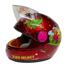 Free-M Sy 118 Ejderha Full Face Çocuk Kaskı Kırmızı