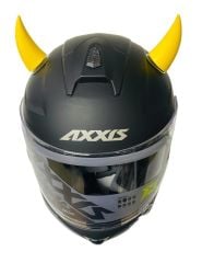 Mg Moto Motosiklet Kask Boynuz Süsü Sarı