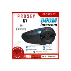 Prosev Q7 Motosiklet Intercom Bluetooth 5.0 Kulaklık