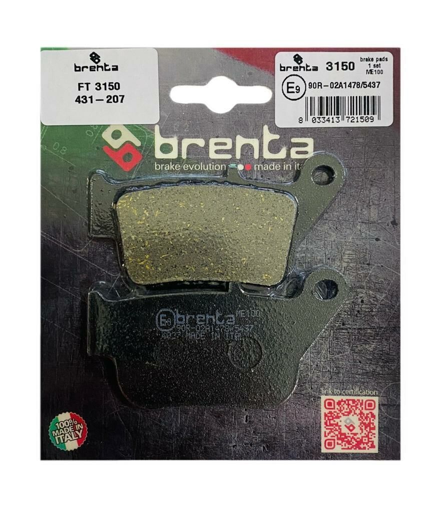 Yamaha X-Max 250 2014 - 2016 Brenta Arka Fren Balatası