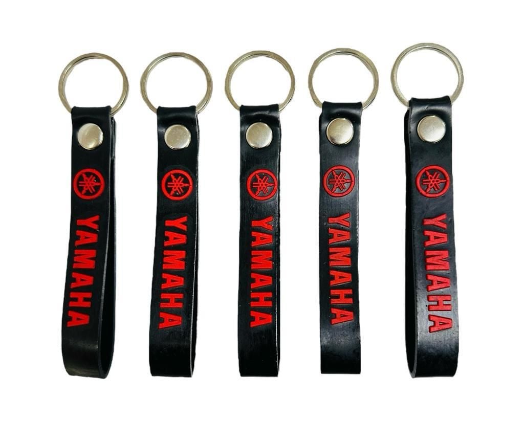 Yamaha Siyah Kırmızı 5 Adet Silikon Motosiklet Anahtarlık