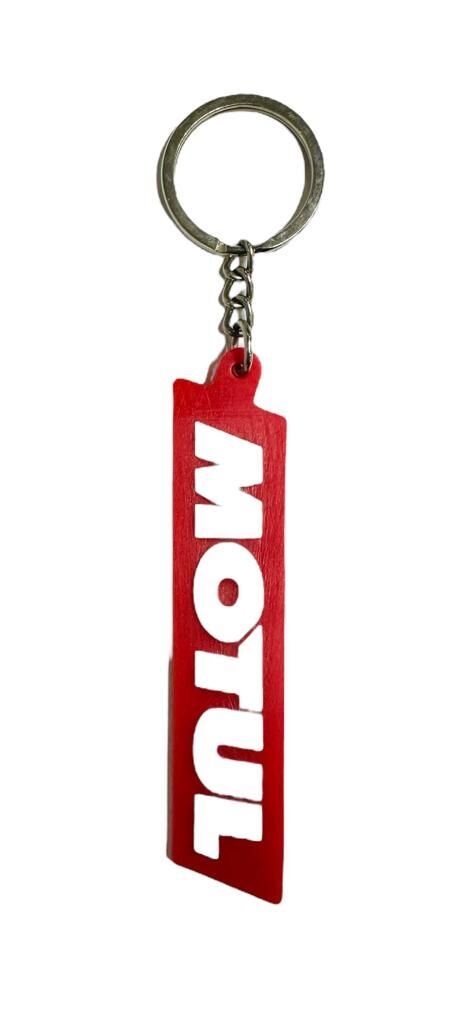 Motul Motor Anahtarlığı Kırmızı Beyaz Silikon