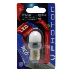 Photon P21 / 5W Kırmızı Flash Stop Ampülü (Tekli)