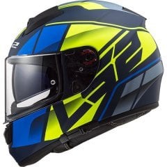 Ls Vector Kripton Mat Mavi-Neon Sari Kask