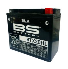 Harley Davidson FXCWC Softail Rocker C 1584 2009-2011 BS Battery BTX20HL-SLA Motosiklet Aküsü