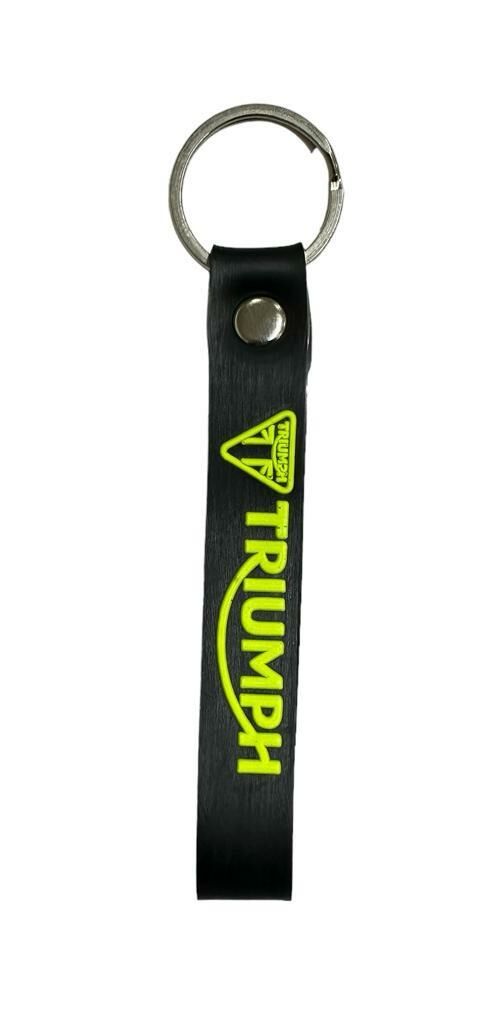 Triumph Uyumlu Siyah Flo Sarı Anahtarlık