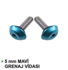 Grenaj Vidası 5mm Mavi-15 Adet