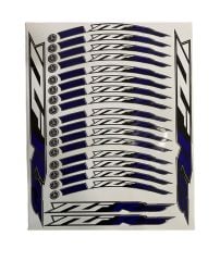 Yamaha R25 Mavi Reflektör Baskılı Jant Şeridi