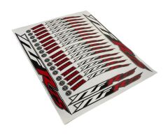 Yamaha R25 Kırmızı Reflektör Baskılı Jant Şeridi