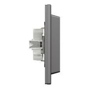 Schneider Electric EPH9900171 Asfora Plus  Antrasit İkili Topraklı Priz Çerçeveli