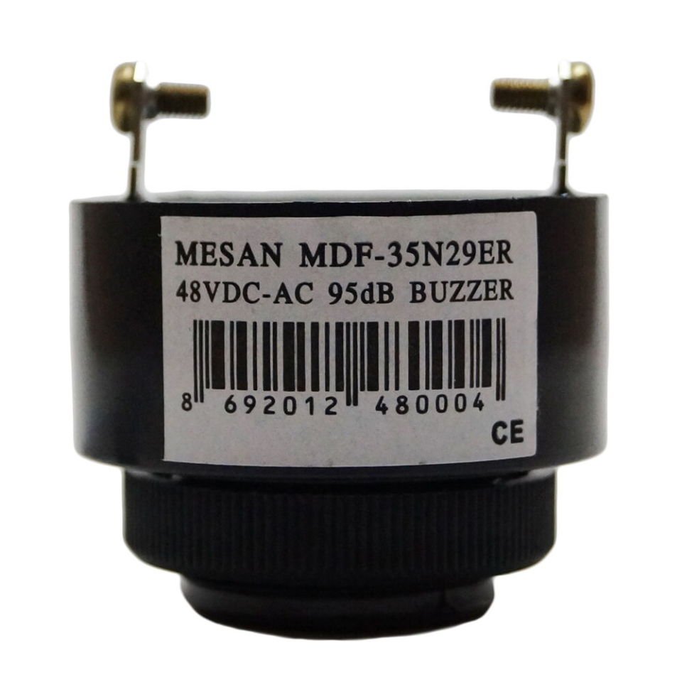 Ø28 PANO MONTAJ BUZZER KESİK SES TERMİNAL & VİDA MS 1203.48VAC-DC