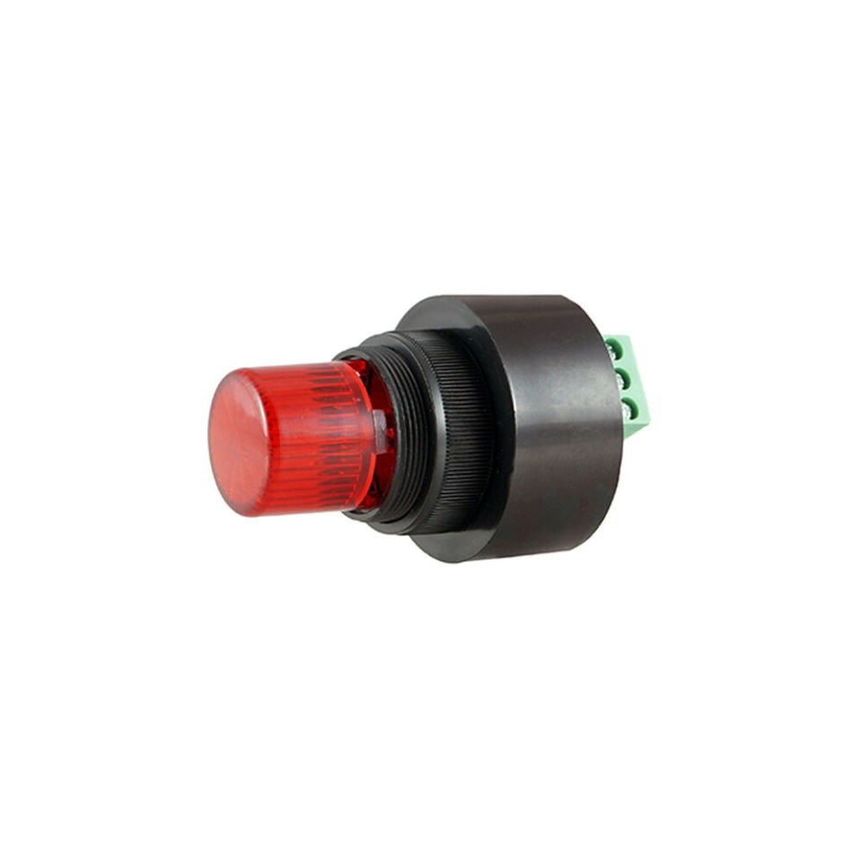 Ø28 PANO MONTAJ LED BUZZER KESİK / SABİT SES KLEMENS MS 1207.3-24VDC