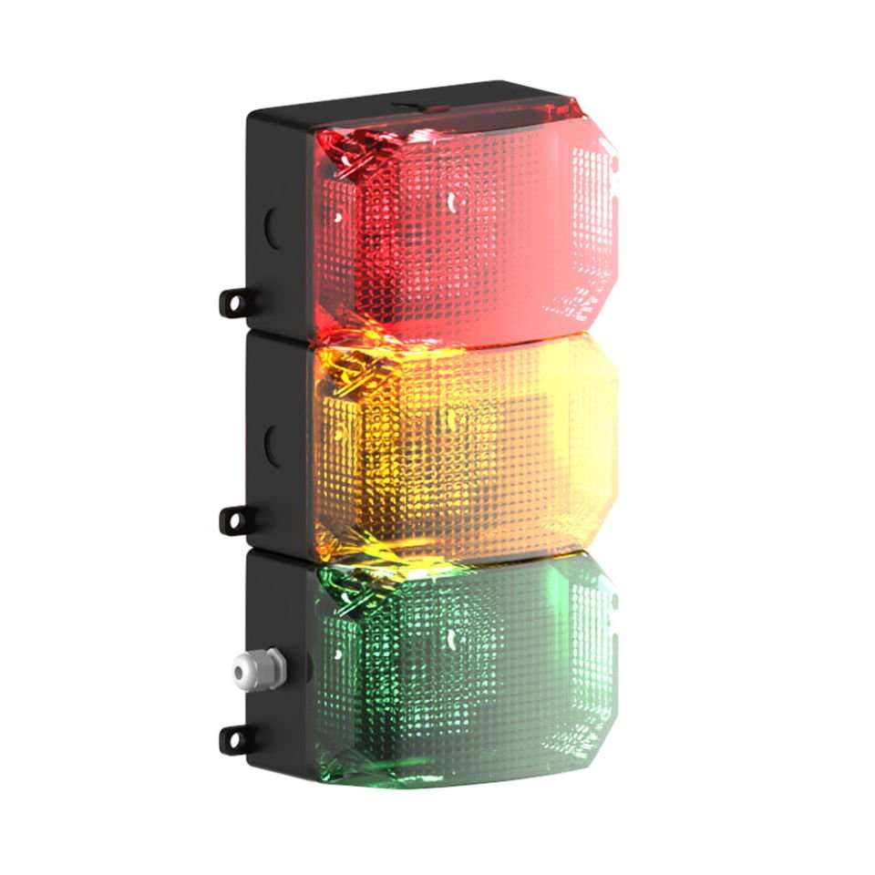 3 KAT KÜP LED MULTİFONKSİYON İKAZ LAMBA MS 219.1.3.2.110-220VAC
