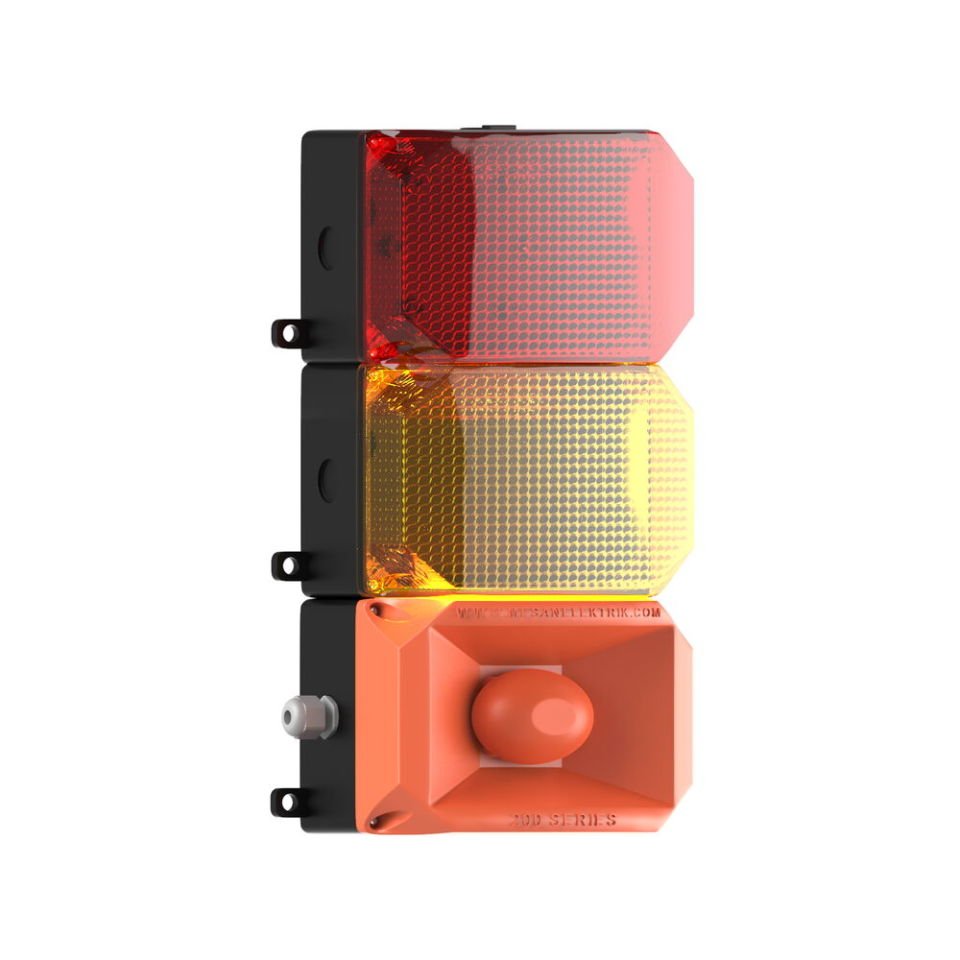 2 KAT KÜP LED MULTİFONKSİYON 43 SES SİREN MS 223.1.3.12-24VDC
