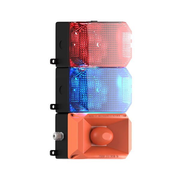 2 KAT KÜP LED MULTİFONKSİYON 43 SES SİREN MS 223.1.5.12-24VDC