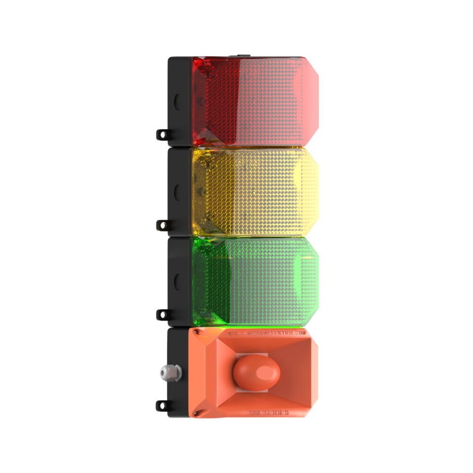 3 KAT KÜP LED MULTİFONKSİYON 43 SES SİREN MS 224.1.3.2.110-220VAC