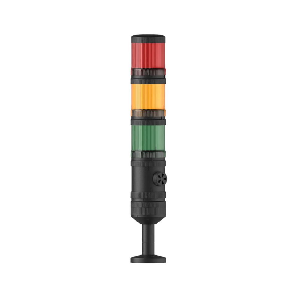 Ø70 3 KAT IŞIKLI KOLON MULTİ LED BUZZER TÜP MONTAJ MS 4001.1.3.2.110-220VAC
