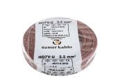 2.5 MM NYA Öznur Kablo Kahverengi - 100 Metre