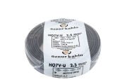 2.5 MM NYA Öznur Kablo Siyah - 100 Metre