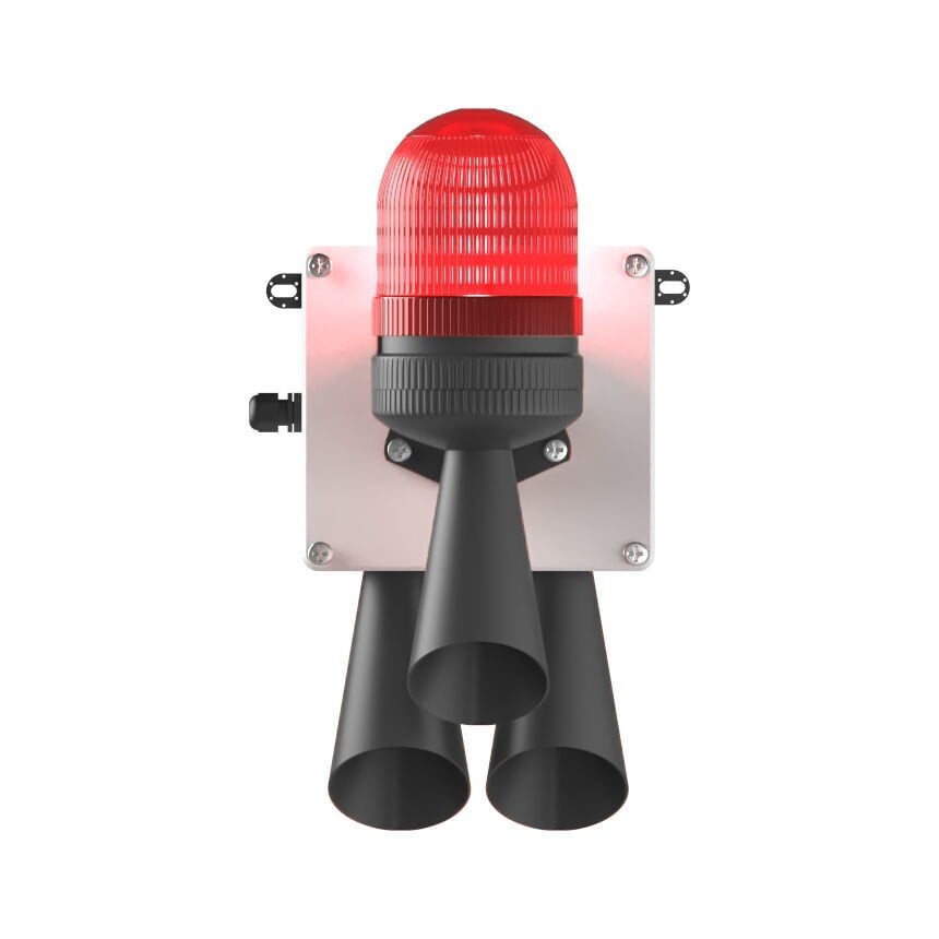 LED MULTİFONKSİYON 3X 43 SES SİREN MS 5806.1.12-24VAC/DC