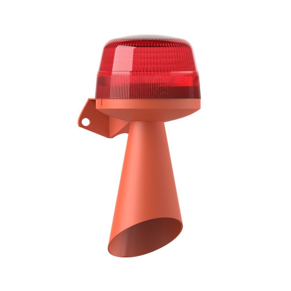 LED MULTİFONKSİYON 10 SES BORULU SİREN MS 5840.1.110-230VAC