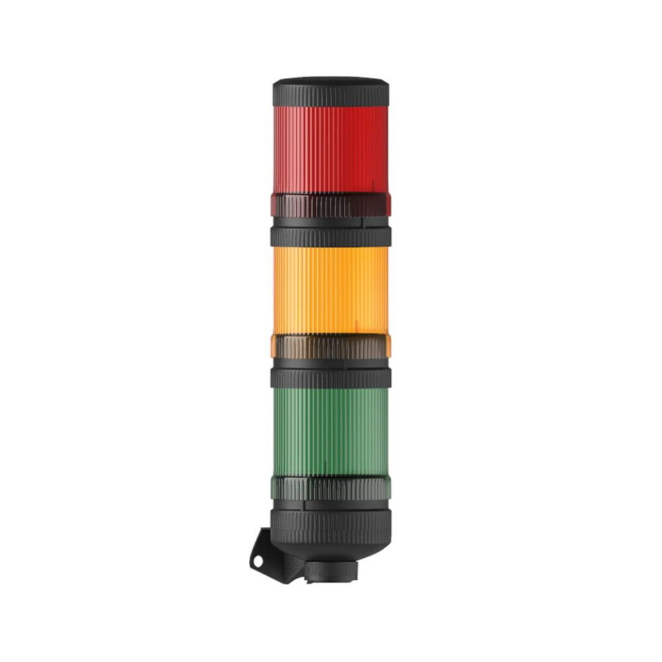 Ø70 3 KAT IŞIKLI KOLON MULTİ LED BUZZER DUVAR MONTAJ MS 86017.1.3.2.110-220VAC