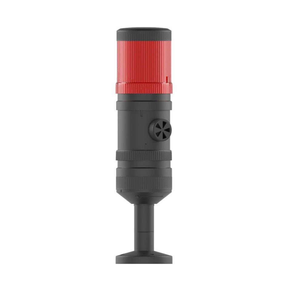 Ø70 1 KAT IŞIKLI KOLON MULTİ LED BUZZER TÜP MONTAJ MS 437.1.12-24VAC/DC